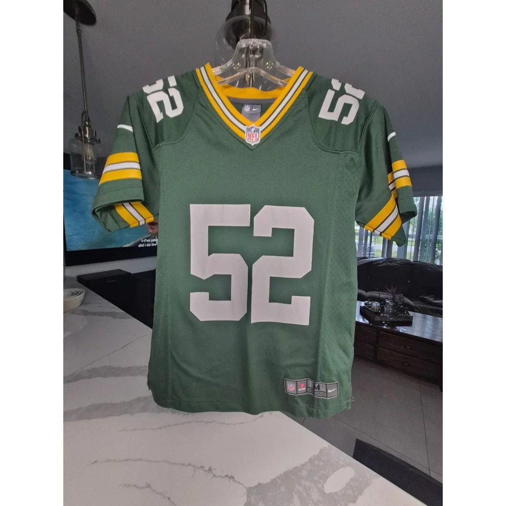 Nike Green Bay Packers Clay Matthews 52 Jersey Youth Medium Green NFL Football